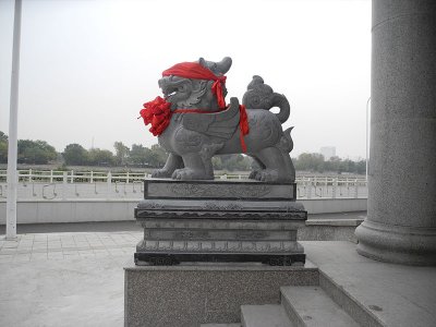門(mén)口石雕貔貅